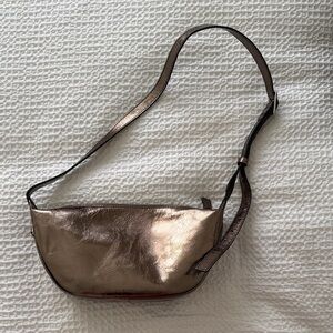 Madewell sling crossbody bag - Metallic leather